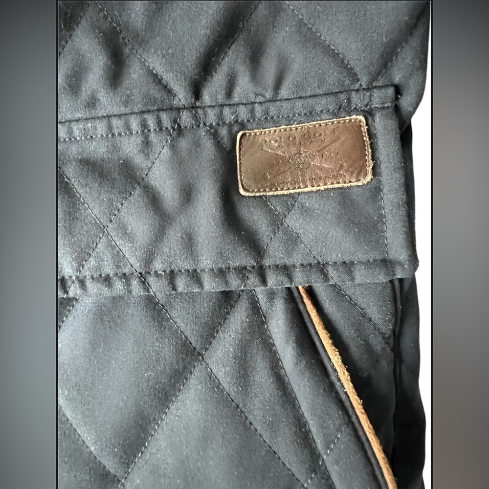 POLO GOLF RALPH LAUREN Classic Diamond Quilted Vest Navy Blue Seersucker Lining - Picture 7 of 11